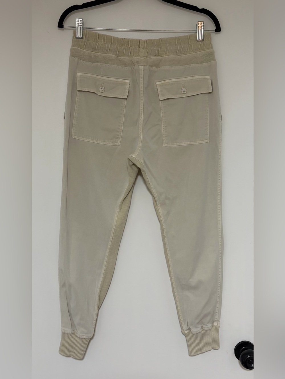 James Perse Women’s Mixed Media Pants in Talc Size 2/ Medium - Picture 4 of 9